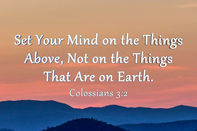 Colossians 3:2